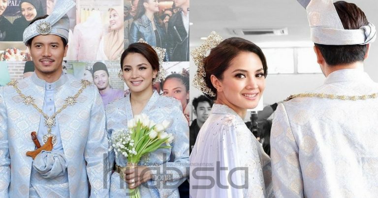 Kali ini Fazura Bak PUTERI Gunung Ledang Dalam Persalinan SONGKET Rona Lavender Di Majlis Resepsi Kedua