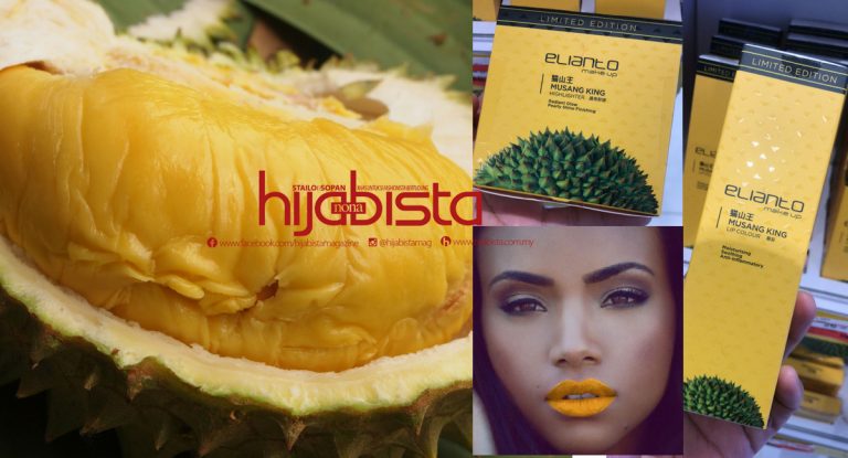 Guna Durian Dalam Alat Solek Untuk Pengemar Durian Musang King: Tak Melekat ke Bau Durian Di Tudung Sis?