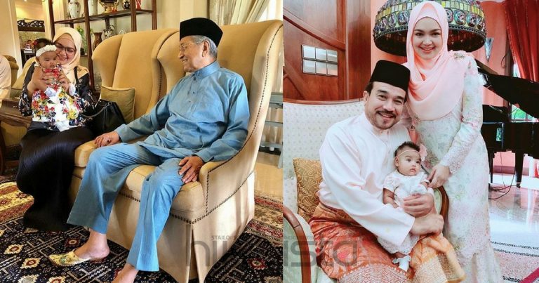 Bertuahnya Baby Siti Aafiyah Dapat Beraya Dengan Perdana Menteri, Tun Dr Mahathir Syawal Kali Ini